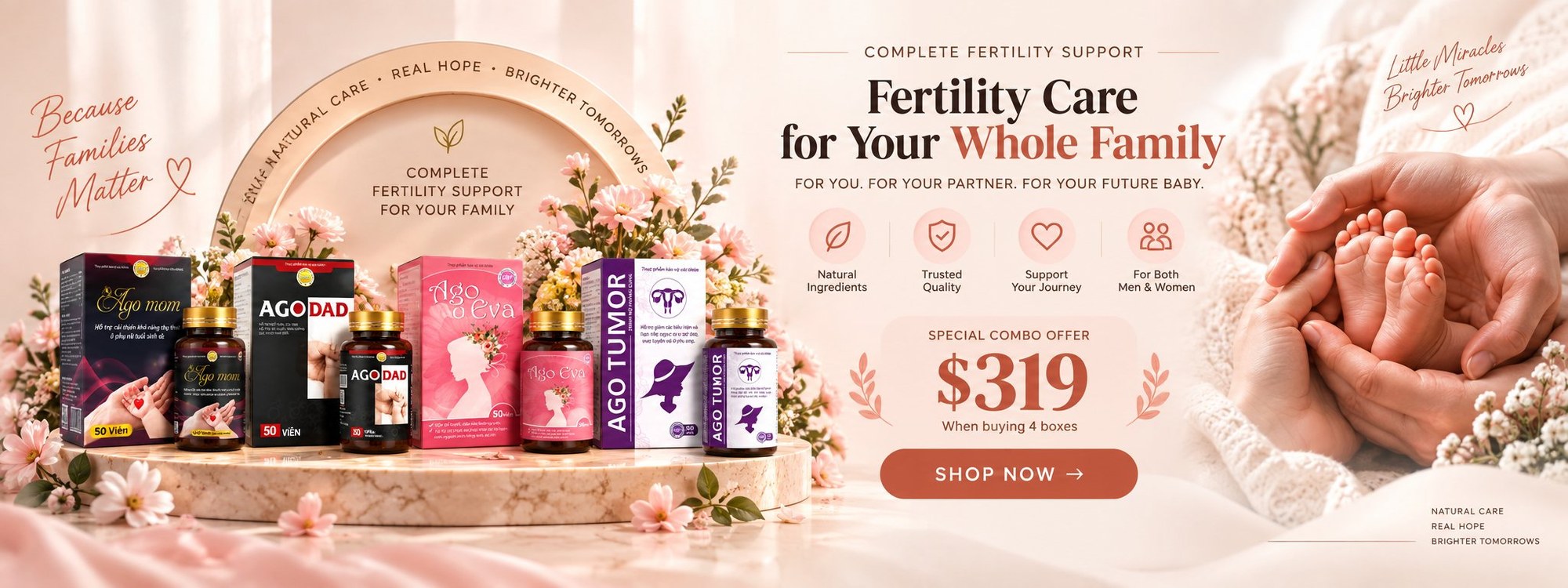 AGO reproductive health combo for the whole family - $319