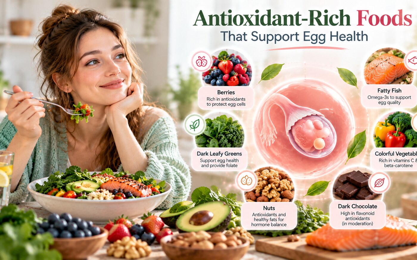Antioxidant-Rich Foods That Support Egg Health