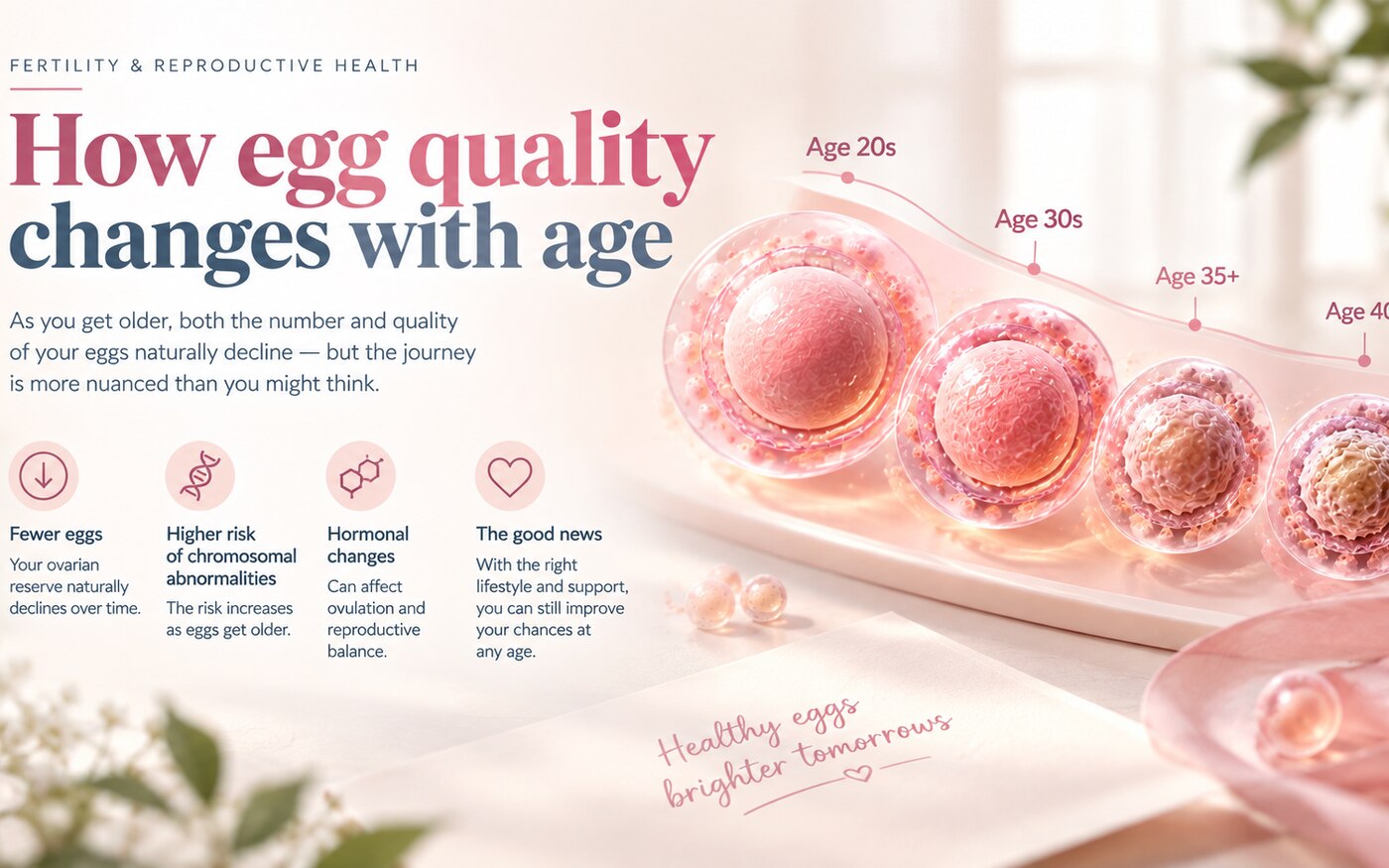 Egg Quality After 30 and 35: What the Research Really Says infographic