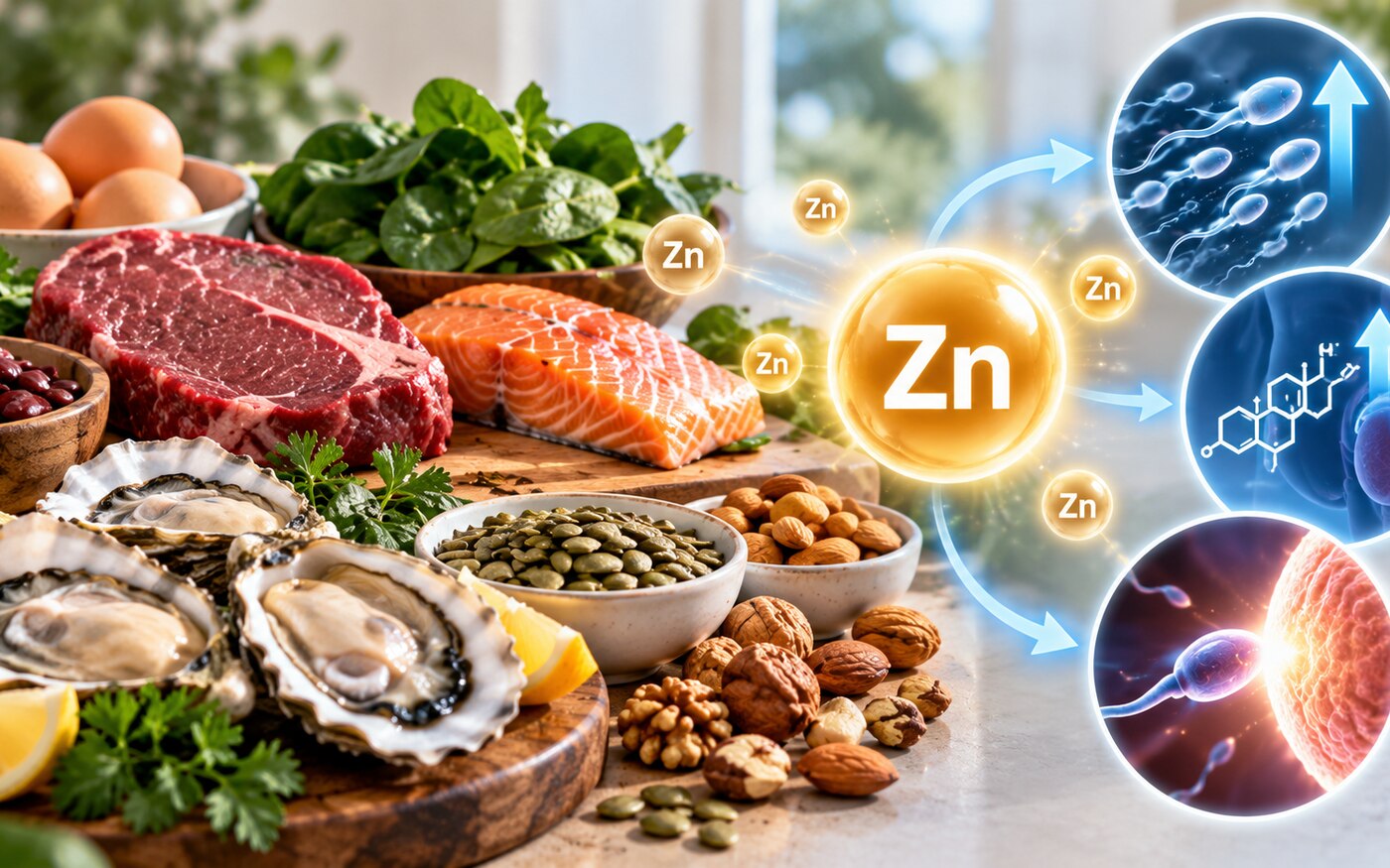 Zinc and Male Fertility: What the Science Suggests infographic