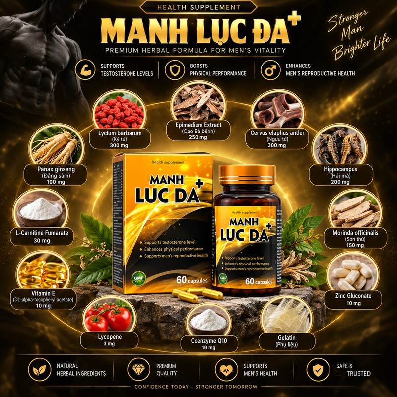 Manh Luc Da Plus — Natural Ingredients