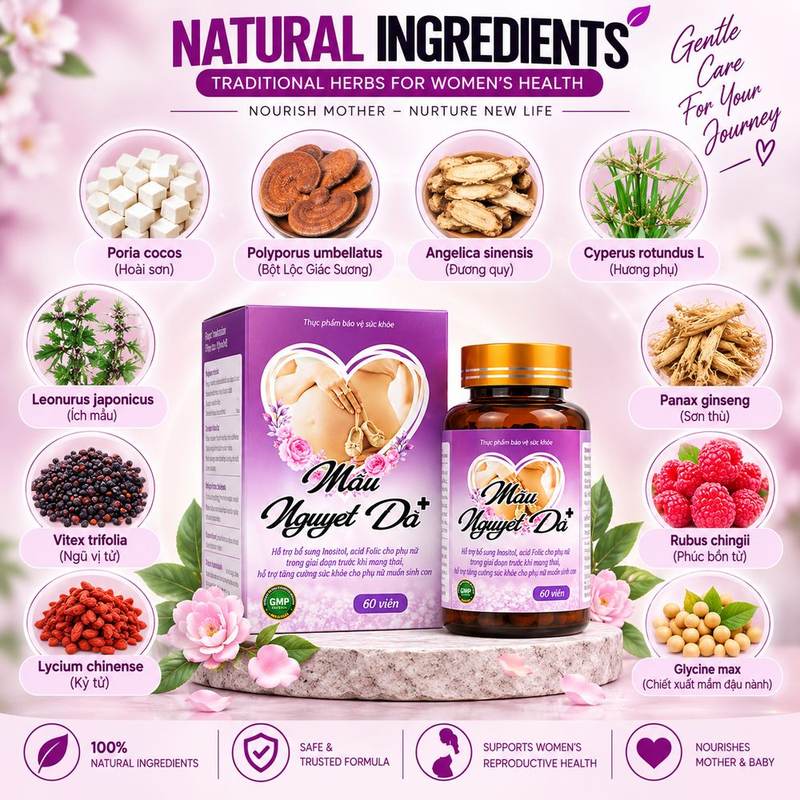 Mau Nguyet Da Plus — Natural Ingredients